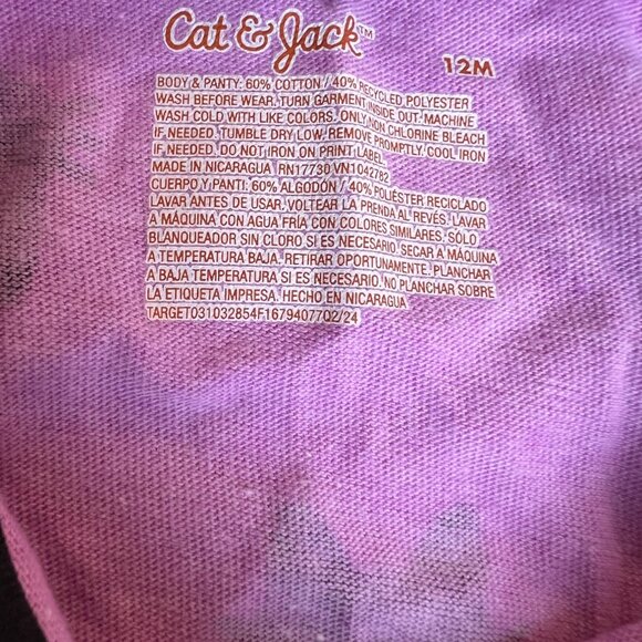Cat & Jack Violet Cats Dress/Bloomer Set - Picture 6 of 8